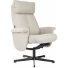 Кресло для дома БЮРОКРАТ _BARON с пуфом бежевый _BARON/BEIGE